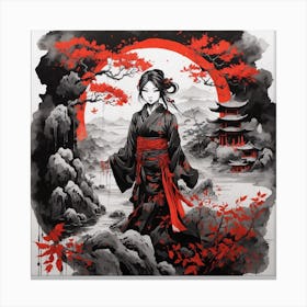 Asian Girl Canvas Print