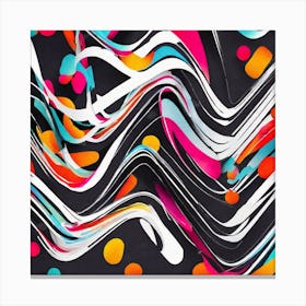 Abstract Wavy Pattern 1 Canvas Print