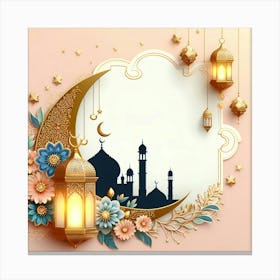 Muslim Holiday Background 3 Canvas Print
