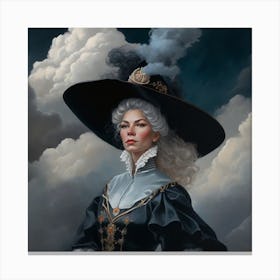 Lady Of The Clouds Canvas Print