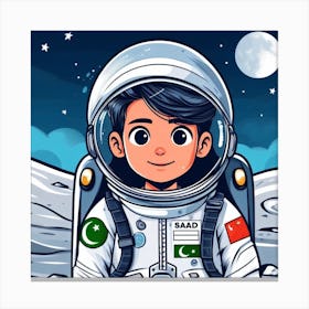 Pakistan Astronaut 1 Canvas Print