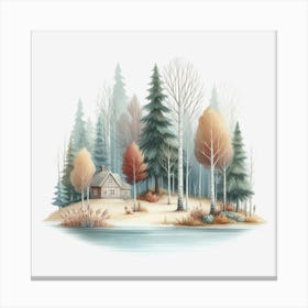 Winter Landscape Canvas Print