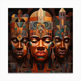 Three African Women 4 Canvas Print