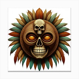 Sun Skull Canvas Print