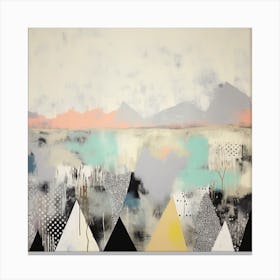 Abstract Mountainscape 3 Canvas Print