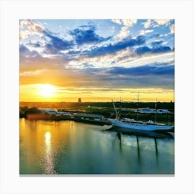 D-day 70th Anniversary Sunrise Over Caen, France Canvas Print