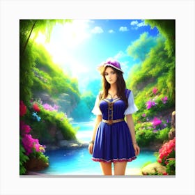 Fairytale Girl Canvas Print