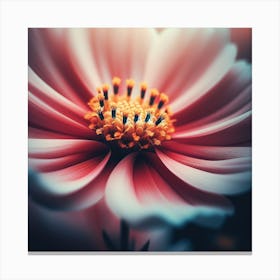 Close Up Of A Pink Flower Canvas Print
