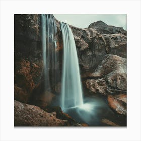 Waterfall In Iceland 2 Canvas Print