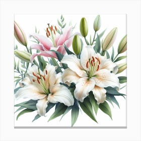 Lilies 3 Canvas Print