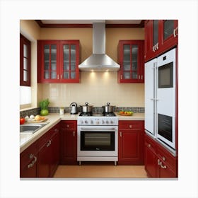 Cocina Completa Actual Canvas Print