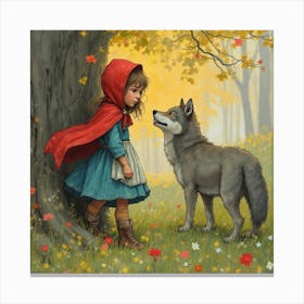 Little Red Riding Hood Canvas Print