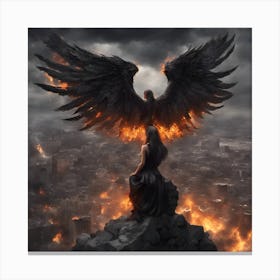 Angel of vengence Canvas Print