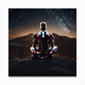 Iron Man Meditation 3 Canvas Print
