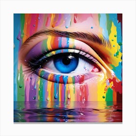 Watery Eye Canvas Print