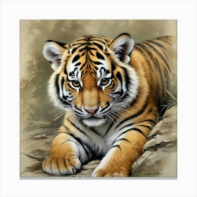 Tiger Cub Canvas Print