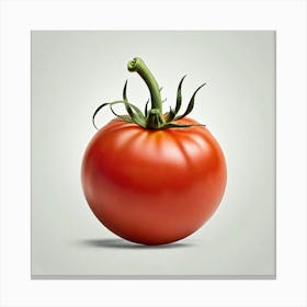 Tomato On White Background Canvas Print
