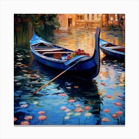 Gondolas In Venice 3 Canvas Print