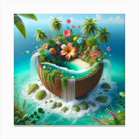 Coconut Island Canvas Print