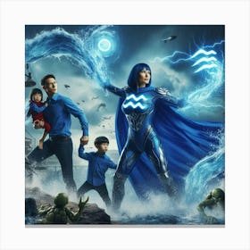 Aquarius Super Mom #5 Canvas Print