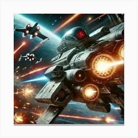 Comet Striker Ion Cannons Canvas Print