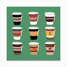 Pretty Coffee Cups 2 Art Illustration Fj24ccbssapyn2to Hcaa V Gdf Bnqwkehyi4nlswtg Canvas Print