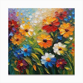 Colorful Flowers 5 Canvas Print