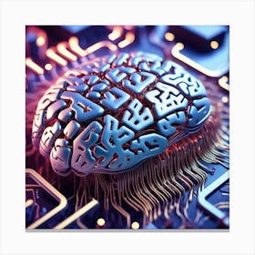 Artificial Intelligence Brain In Close Up 2023 11 04t115404 Canvas Print