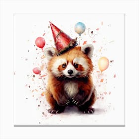 Red Panda 3 Canvas Print