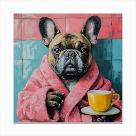 Leisure Frenchie Morning 11 Canvas Print