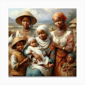 African Family 1 Canvas Print