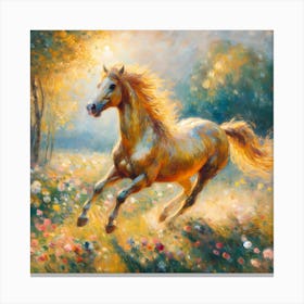 Horse In The Meadow 16 Canvas Print