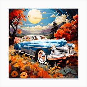 Classic Car in the Country Canvas Print