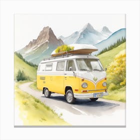Vw Camper Van 1 Canvas Print