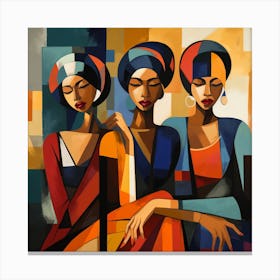 Three African Women 10 Canvas Print