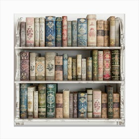 Old Bookshelf Canvas Print