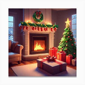 Christmas Tree 45 Canvas Print