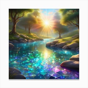 Rainbow River 4 Canvas Print