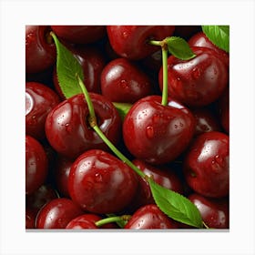 Cherry Stock Videos & Royalty-Free Footage Canvas Print