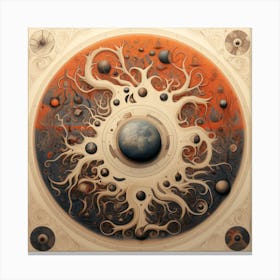 Cosmological Earth Fractal Canvas Print