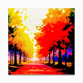 Colorful Road Canvas Print