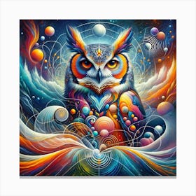 Owl spiritual Canvas Print