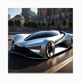 Futuristic Sports Car 1 Canvas Print