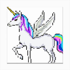 Pixel Unicorn Canvas Print