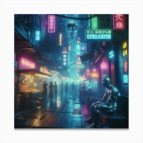 Futuristic City 19 Canvas Print