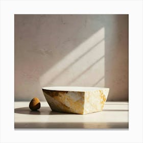 Marble Bowl Canvas Print