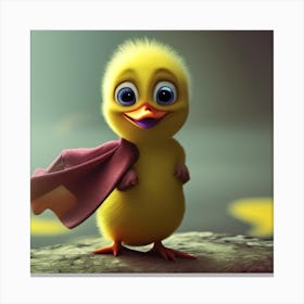 Duck With A Cape Canvas Print