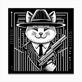 Maffia Cat 4 Canvas Print