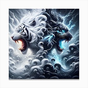 White Tiger Canvas Print