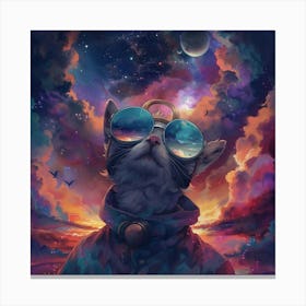 Cat In Space 1 Canvas Print